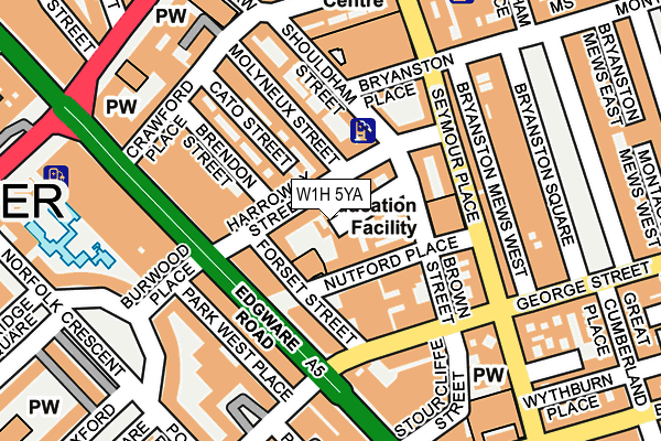 W1H 5YA map - OS OpenMap – Local (Ordnance Survey) W1H 5YA map - OS OpenMap – Local (Ordnance Survey)