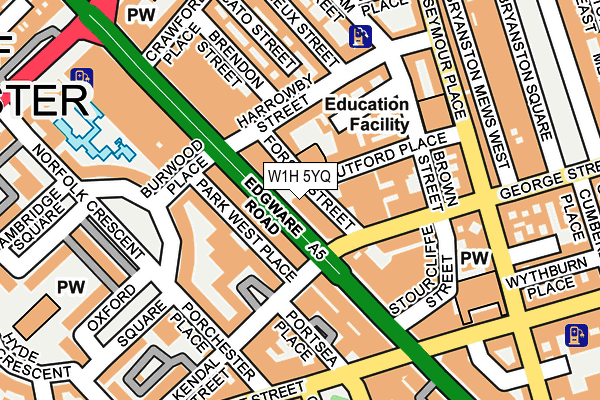 W1H 5YQ map - OS OpenMap – Local (Ordnance Survey) W1H 5YQ map - OS OpenMap – Local (Ordnance Survey)