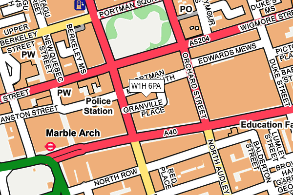 W1H 6PA map - OS OpenMap – Local (Ordnance Survey) W1H 6PA map - OS OpenMap – Local (Ordnance Survey)