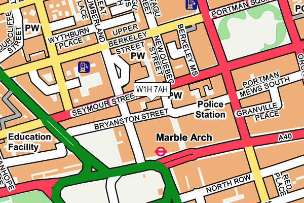 W1H 7AH map - OS OpenMap – Local (Ordnance Survey) W1H 7AH map - OS OpenMap – Local (Ordnance Survey)
