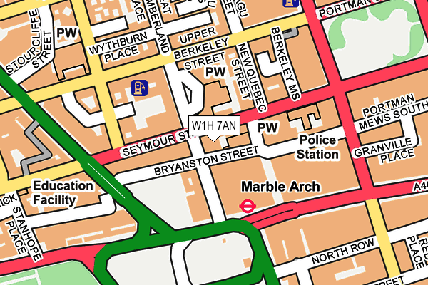 W1H 7AN map - OS OpenMap – Local (Ordnance Survey) W1H 7AN map - OS OpenMap – Local (Ordnance Survey)