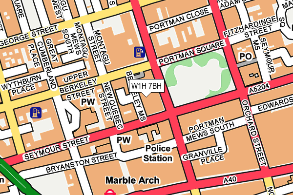 W1H 7BH map - OS OpenMap – Local (Ordnance Survey) W1H 7BH map - OS OpenMap – Local (Ordnance Survey)