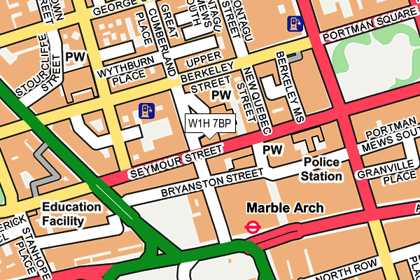 W1H 7BP map - OS OpenMap – Local (Ordnance Survey) W1H 7BP map - OS OpenMap – Local (Ordnance Survey)