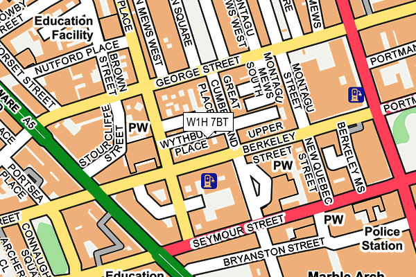 W1H 7BT map - OS OpenMap – Local (Ordnance Survey) W1H 7BT map - OS OpenMap – Local (Ordnance Survey)