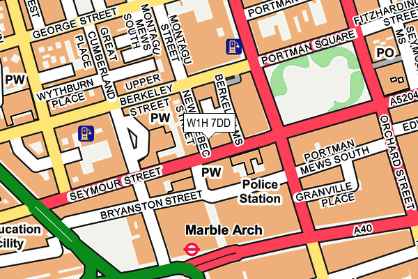 W1H 7DD map - OS OpenMap – Local (Ordnance Survey) W1H 7DD map - OS OpenMap – Local (Ordnance Survey)