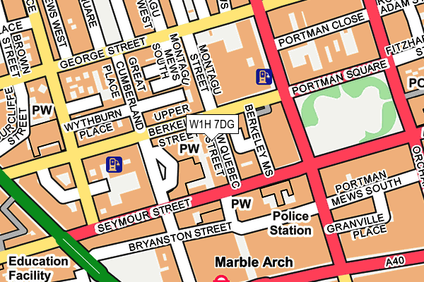 W1H 7DG map - OS OpenMap – Local (Ordnance Survey) W1H 7DG map - OS OpenMap – Local (Ordnance Survey)