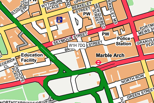 W1H 7DQ map - OS OpenMap – Local (Ordnance Survey) W1H 7DQ map - OS OpenMap – Local (Ordnance Survey)