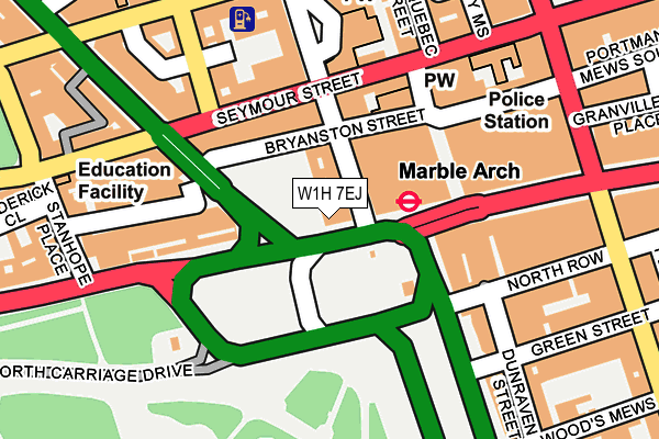 W1H 7EJ map - OS OpenMap – Local (Ordnance Survey) W1H 7EJ map - OS OpenMap – Local (Ordnance Survey)