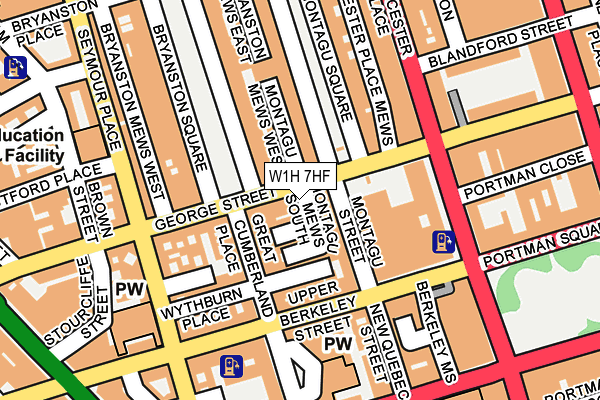 W1H 7HF map - OS OpenMap – Local (Ordnance Survey) W1H 7HF map - OS OpenMap – Local (Ordnance Survey)