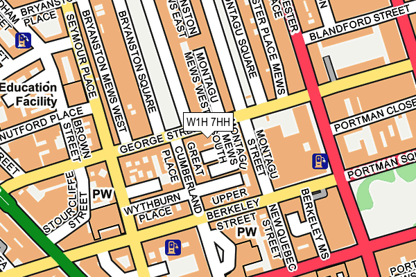 W1H 7HH map - OS OpenMap – Local (Ordnance Survey) W1H 7HH map - OS OpenMap – Local (Ordnance Survey)