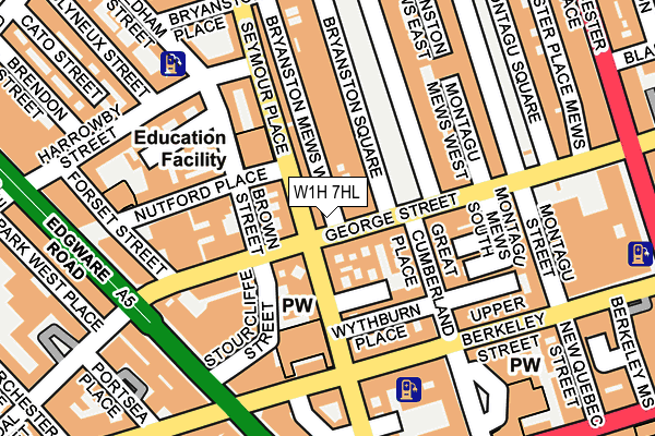 W1H 7HL map - OS OpenMap – Local (Ordnance Survey) W1H 7HL map - OS OpenMap – Local (Ordnance Survey)