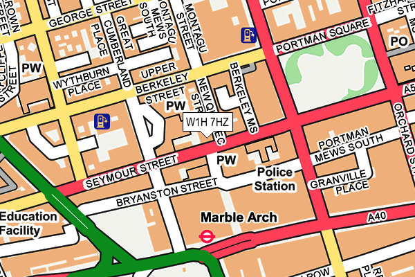 W1H 7HZ map - OS OpenMap – Local (Ordnance Survey) W1H 7HZ map - OS OpenMap – Local (Ordnance Survey)