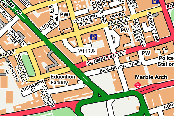 W1H 7JN map - OS OpenMap – Local (Ordnance Survey) W1H 7JN map - OS OpenMap – Local (Ordnance Survey)