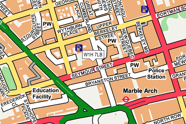 W1H 7LB map - OS OpenMap – Local (Ordnance Survey) W1H 7LB map - OS OpenMap – Local (Ordnance Survey)