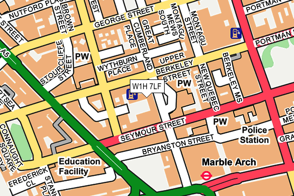 W1H 7LF map - OS OpenMap – Local (Ordnance Survey) W1H 7LF map - OS OpenMap – Local (Ordnance Survey)