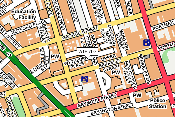 W1H 7LG map - OS OpenMap – Local (Ordnance Survey) W1H 7LG map - OS OpenMap – Local (Ordnance Survey)
