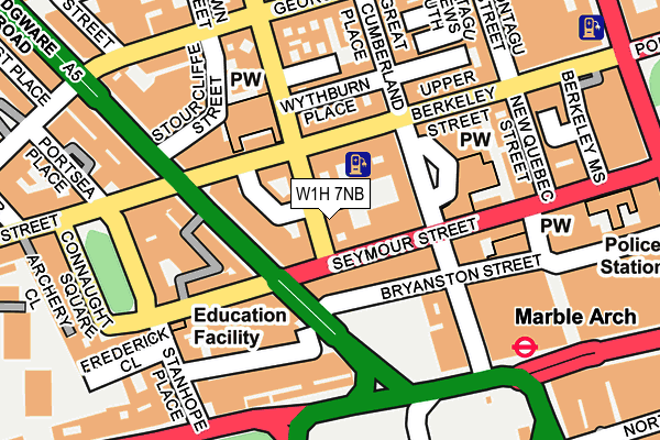 W1H 7NB map - OS OpenMap – Local (Ordnance Survey) W1H 7NB map - OS OpenMap – Local (Ordnance Survey)