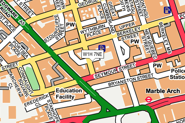 W1H 7NE map - OS OpenMap – Local (Ordnance Survey) W1H 7NE map - OS OpenMap – Local (Ordnance Survey)