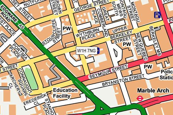W1H 7NG map - OS OpenMap – Local (Ordnance Survey) W1H 7NG map - OS OpenMap – Local (Ordnance Survey)