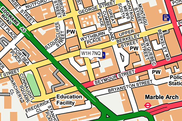 W1H 7NQ map - OS OpenMap – Local (Ordnance Survey) W1H 7NQ map - OS OpenMap – Local (Ordnance Survey)