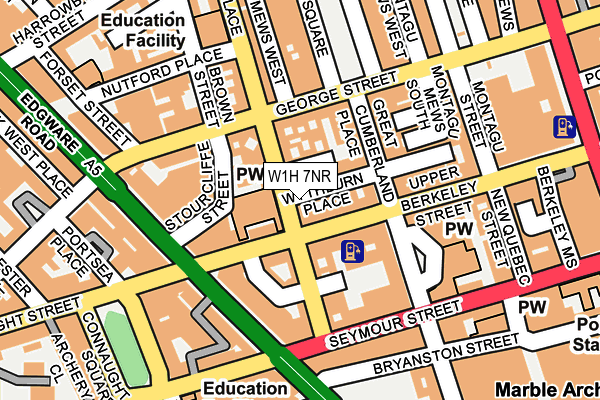 W1H 7NR map - OS OpenMap – Local (Ordnance Survey) W1H 7NR map - OS OpenMap – Local (Ordnance Survey)