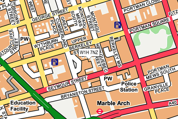 W1H 7NZ map - OS OpenMap – Local (Ordnance Survey) W1H 7NZ map - OS OpenMap – Local (Ordnance Survey)