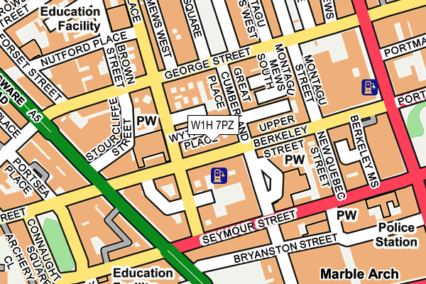 W1H 7PZ map - OS OpenMap – Local (Ordnance Survey) W1H 7PZ map - OS OpenMap – Local (Ordnance Survey)