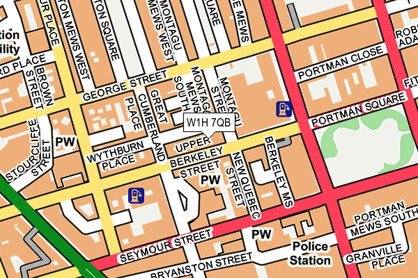 W1H 7QB map - OS OpenMap – Local (Ordnance Survey) W1H 7QB map - OS OpenMap – Local (Ordnance Survey)