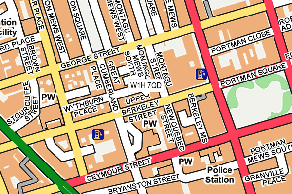 W1H 7QD map - OS OpenMap – Local (Ordnance Survey) W1H 7QD map - OS OpenMap – Local (Ordnance Survey)