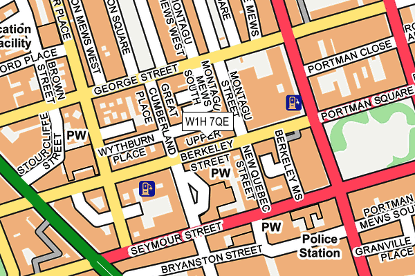 W1H 7QE map - OS OpenMap – Local (Ordnance Survey) W1H 7QE map - OS OpenMap – Local (Ordnance Survey)