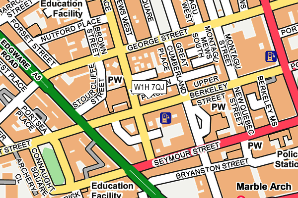 W1H 7QJ map - OS OpenMap – Local (Ordnance Survey) W1H 7QJ map - OS OpenMap – Local (Ordnance Survey)