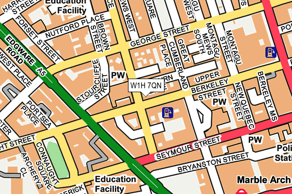 W1H 7QN map - OS OpenMap – Local (Ordnance Survey) W1H 7QN map - OS OpenMap – Local (Ordnance Survey)