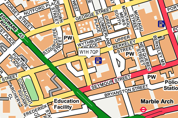 W1H 7QP map - OS OpenMap – Local (Ordnance Survey) W1H 7QP map - OS OpenMap – Local (Ordnance Survey)