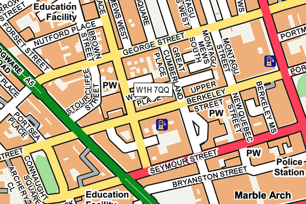 W1H 7QQ map - OS OpenMap – Local (Ordnance Survey) W1H 7QQ map - OS OpenMap – Local (Ordnance Survey)