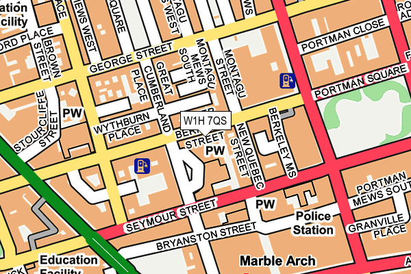 W1H 7QS map - OS OpenMap – Local (Ordnance Survey) W1H 7QS map - OS OpenMap – Local (Ordnance Survey)