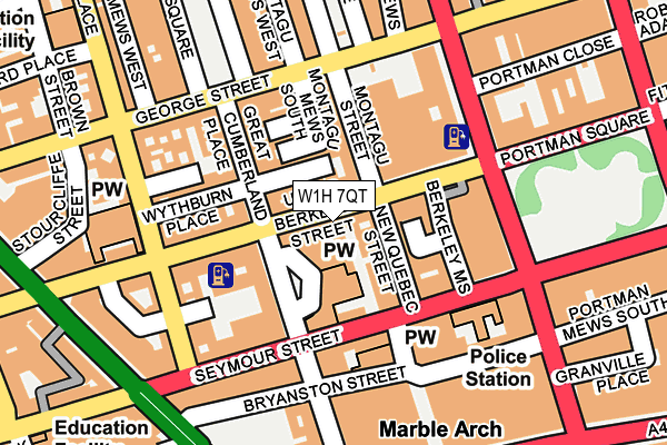 W1H 7QT map - OS OpenMap – Local (Ordnance Survey) W1H 7QT map - OS OpenMap – Local (Ordnance Survey)