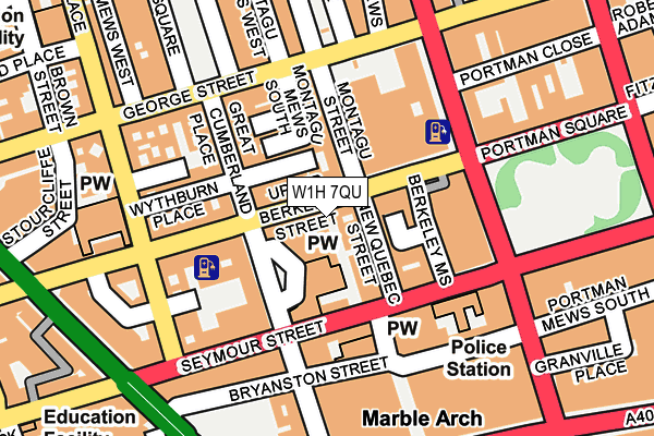 W1H 7QU map - OS OpenMap – Local (Ordnance Survey) W1H 7QU map - OS OpenMap – Local (Ordnance Survey)