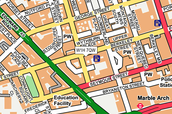 W1H 7QW map - OS OpenMap – Local (Ordnance Survey) W1H 7QW map - OS OpenMap – Local (Ordnance Survey)