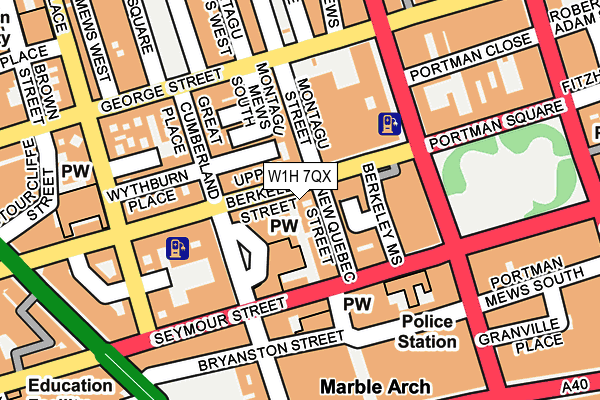 W1H 7QX map - OS OpenMap – Local (Ordnance Survey) W1H 7QX map - OS OpenMap – Local (Ordnance Survey)