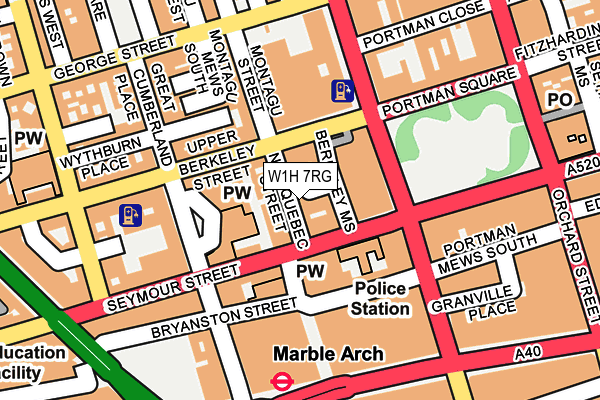 W1H 7RG map - OS OpenMap – Local (Ordnance Survey) W1H 7RG map - OS OpenMap – Local (Ordnance Survey)