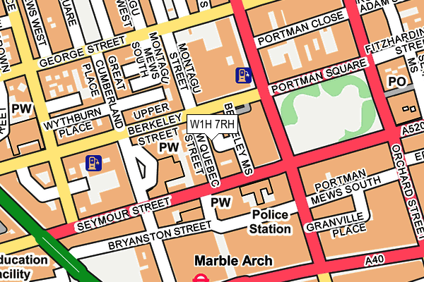 W1H 7RH map - OS OpenMap – Local (Ordnance Survey) W1H 7RH map - OS OpenMap – Local (Ordnance Survey)