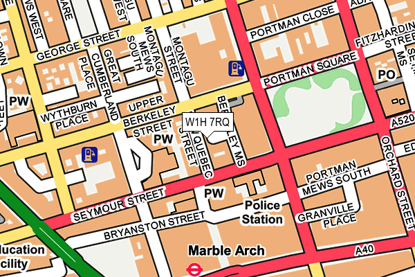 W1H 7RQ map - OS OpenMap – Local (Ordnance Survey) W1H 7RQ map - OS OpenMap – Local (Ordnance Survey)