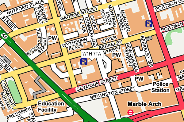 W1H 7TA map - OS OpenMap – Local (Ordnance Survey) W1H 7TA map - OS OpenMap – Local (Ordnance Survey)