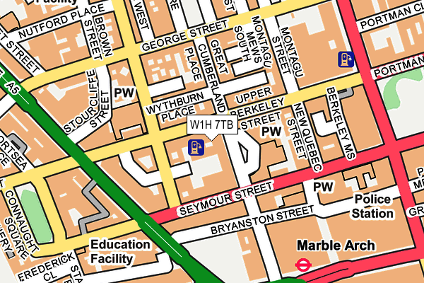 W1H 7TB map - OS OpenMap – Local (Ordnance Survey) W1H 7TB map - OS OpenMap – Local (Ordnance Survey)