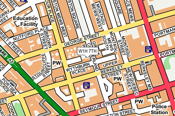 W1H 7TH map - OS OpenMap – Local (Ordnance Survey) W1H 7TH map - OS OpenMap – Local (Ordnance Survey)