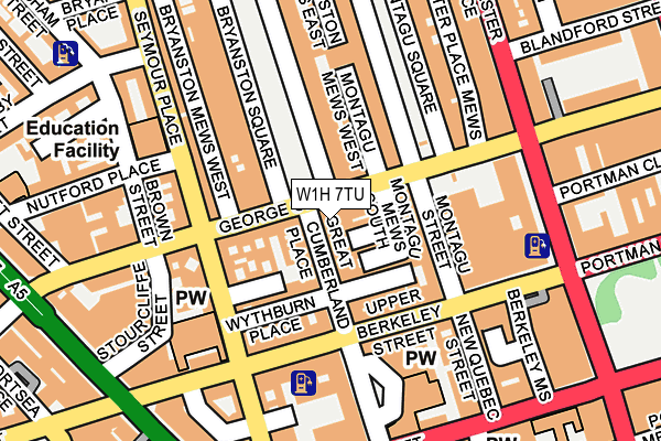 W1H 7TU map - OS OpenMap – Local (Ordnance Survey) W1H 7TU map - OS OpenMap – Local (Ordnance Survey)