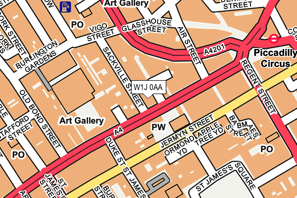 W1J 0AA map - OS OpenMap – Local (Ordnance Survey) W1J 0AA map - OS OpenMap – Local (Ordnance Survey)