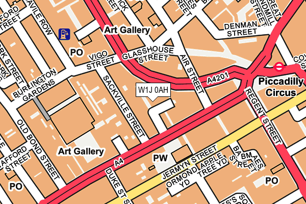 W1J 0AH map - OS OpenMap – Local (Ordnance Survey) W1J 0AH map - OS OpenMap – Local (Ordnance Survey)