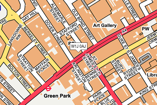 W1J 0AJ map - OS OpenMap – Local (Ordnance Survey) W1J 0AJ map - OS OpenMap – Local (Ordnance Survey)