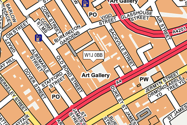 W1J 0BB map - OS OpenMap – Local (Ordnance Survey) W1J 0BB map - OS OpenMap – Local (Ordnance Survey)